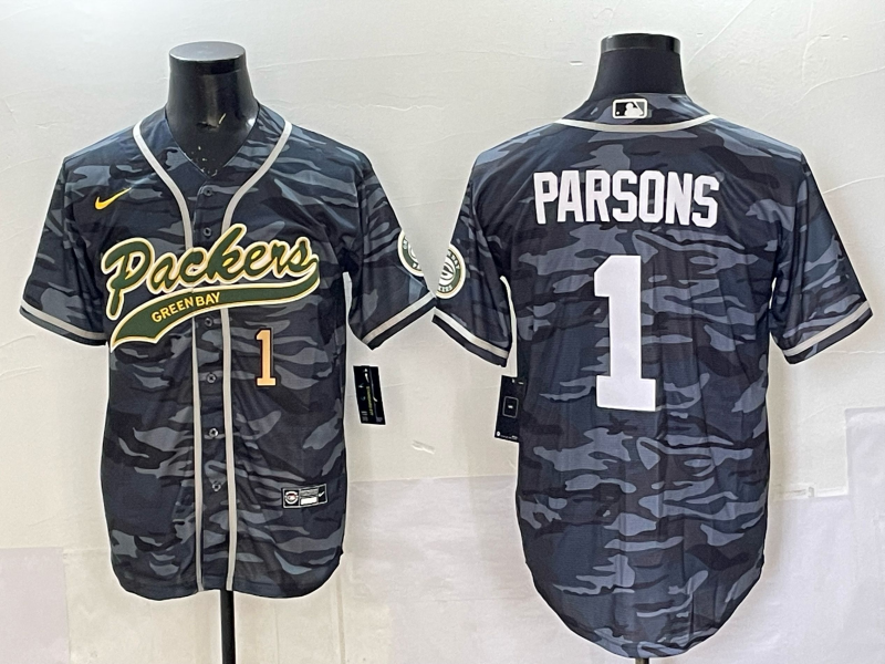 Men Green Bay Packers #1 Parsons camo Nike NFL 2025 jersey 06->green bay packers->NFL Jersey